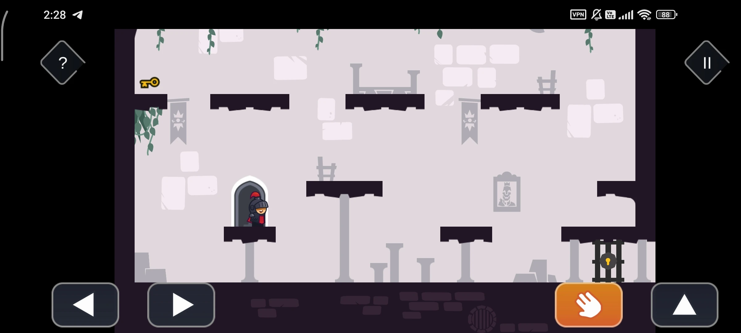 Tricky Castle gameplay scene for level 26 guide