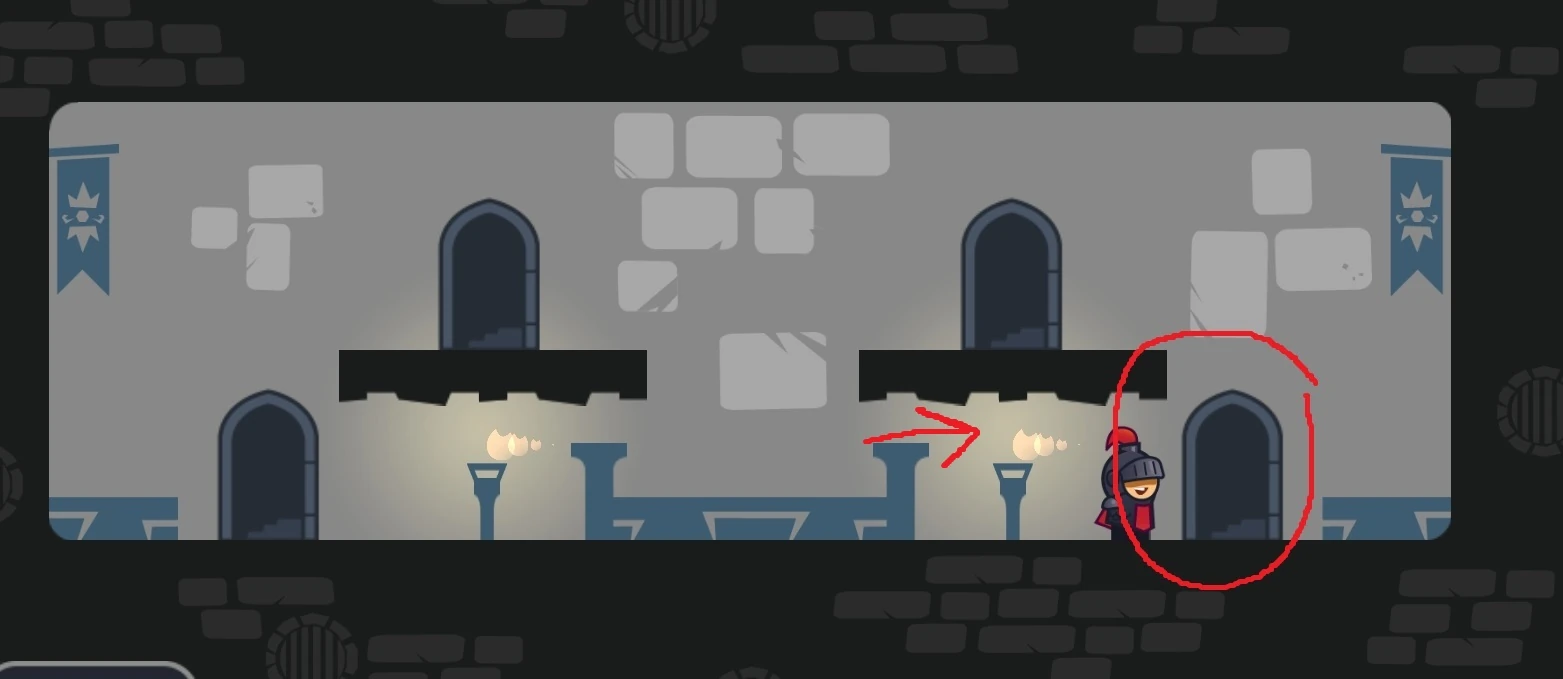 Tricky Castle gameplay scene for level 36 guide