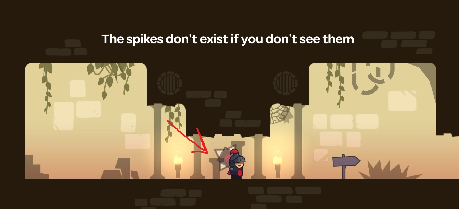 Tricky Castle gameplay scene for level 48 guide